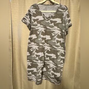 Camo T-Shirt Dress XL